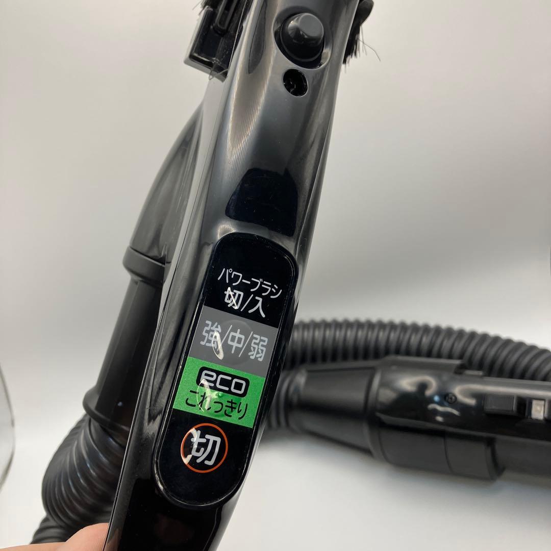 日立　サイクロン掃除機　パワかるサイクロン　CV-SP300J　蛇腹ホース　黒
