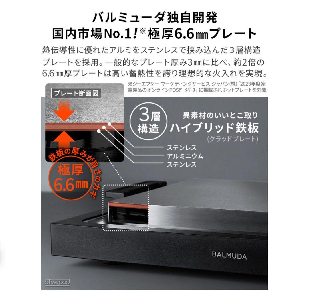 新品未使用　BALMUDAThe Plate Pro ホットプレート　フルセット