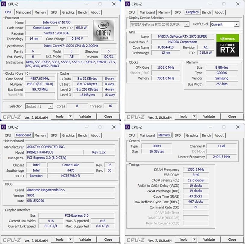 ゲーミングPC/i7 10700/RTX2070S/新品NVMe1TB/水冷
