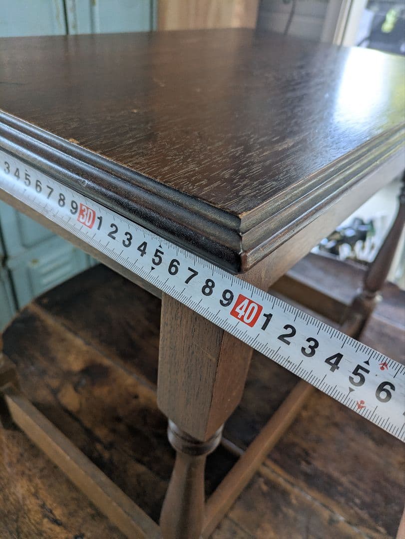 昭和レトロ　アンティーク　天然木　 木製 サイドテーブル ローテーブル 飾り台