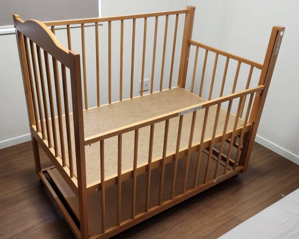 石崎家具　スリーピー　ツースライドベッド　日本製ベビーベッド　120×70