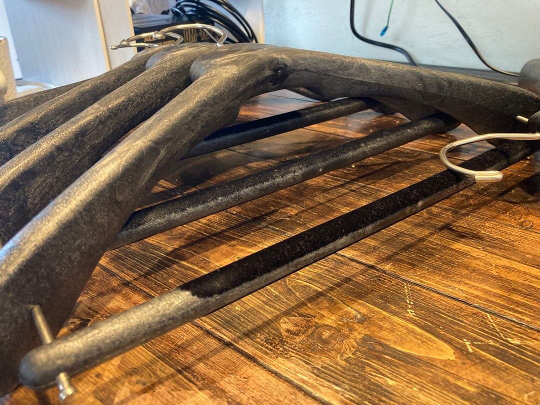 MAINETTI ハンガー ７本セット　サイズ43　ブラック