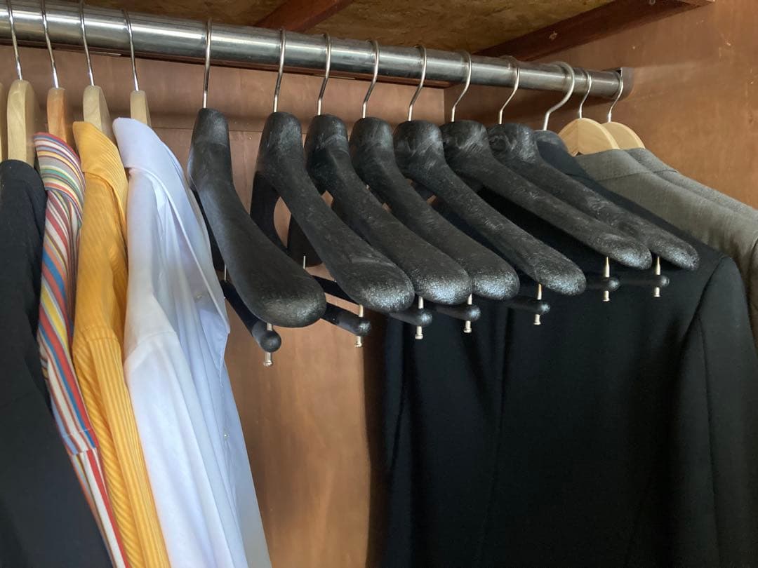 MAINETTI ハンガー ７本セット　サイズ43　ブラック