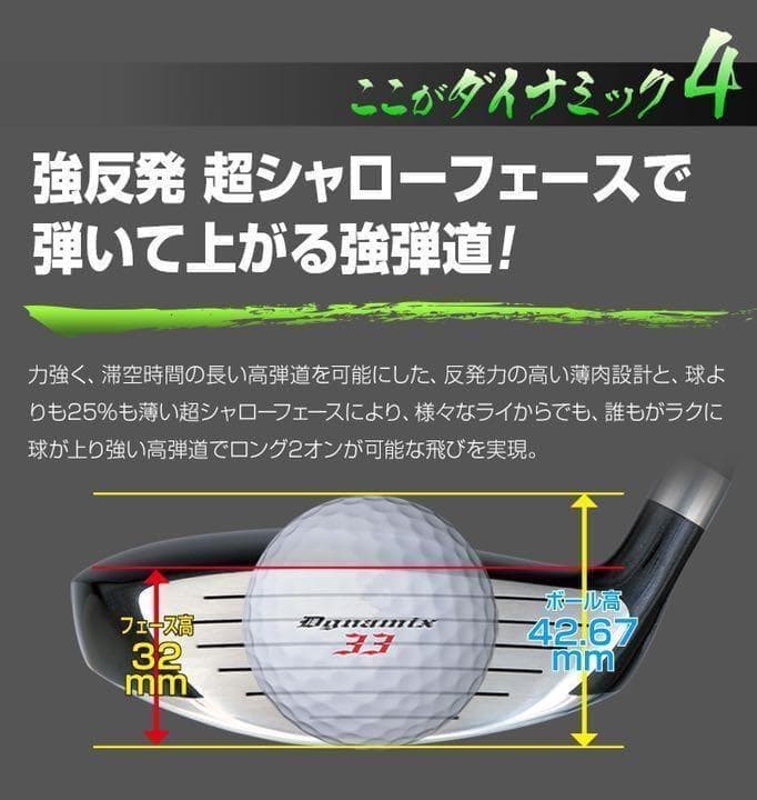 ★ヘッド単品★選べる 1.3.5.7.9番FW★ ダイナミクス 適合限界強反発!