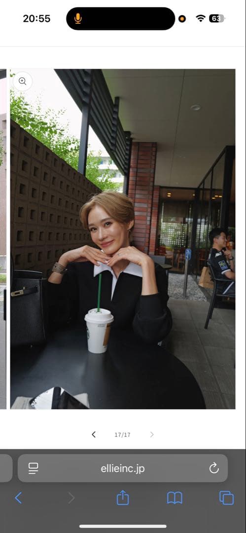 ELLIE 【完売】ビックカラースウェット【BLACK×WHITE】