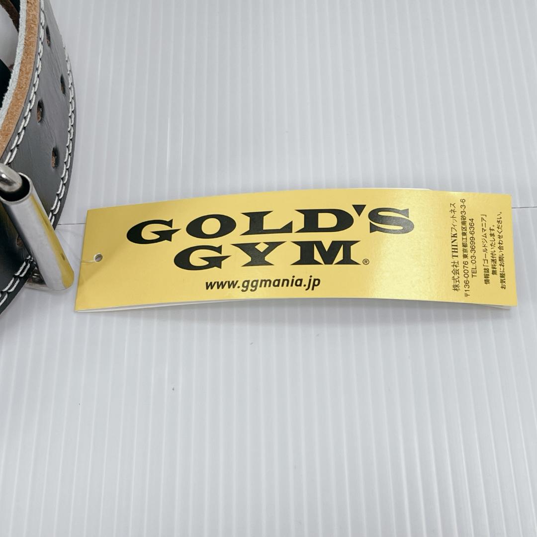 未使用✨タグ付き ゴールドジムEXレザーベルト G3322 ブラック