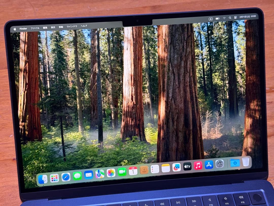 美品　MacBook Air M2 8GB 256GB ミッドナイト