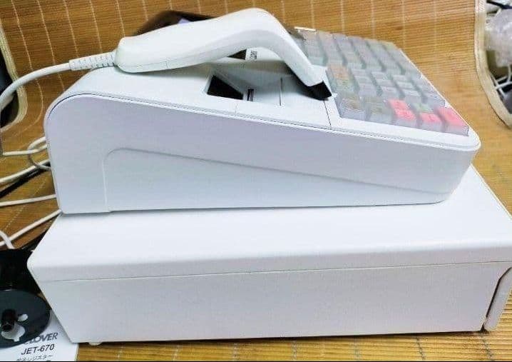 クローバーレジスター JET-670スキャナ付き　PC連携送料込　900700