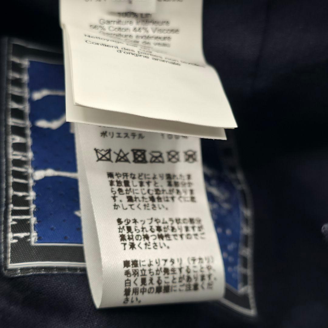 HERMES マイルス Hカット ベースボールキャップ ダークネイビー エルメス