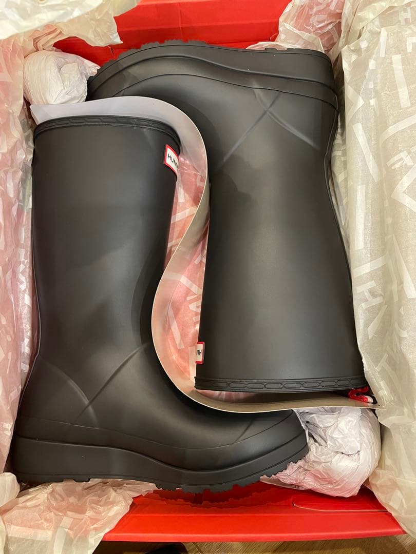新品　23cm ハンター　オリジナル プレイ トールブーツ ブラック