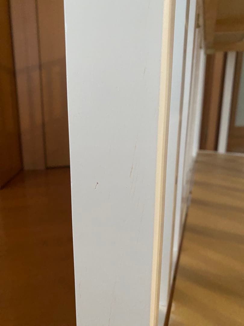 ミニサイズベビーベッド 2way大和屋Wオープン腰楽ハイ ホワイト天然木