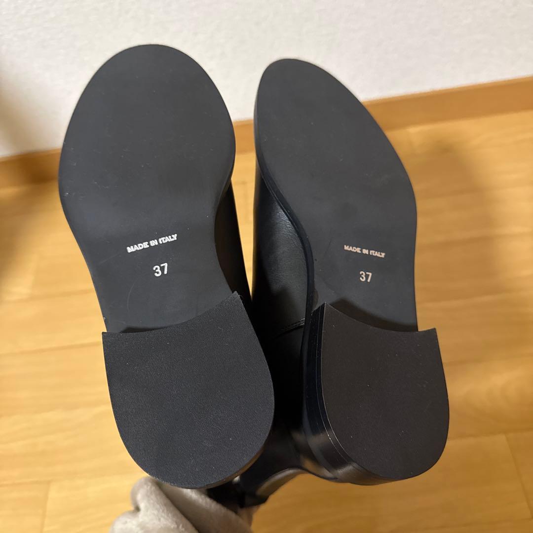 新品未使用 TOMORROWLAND サイドゴアショートブーツ ブラック