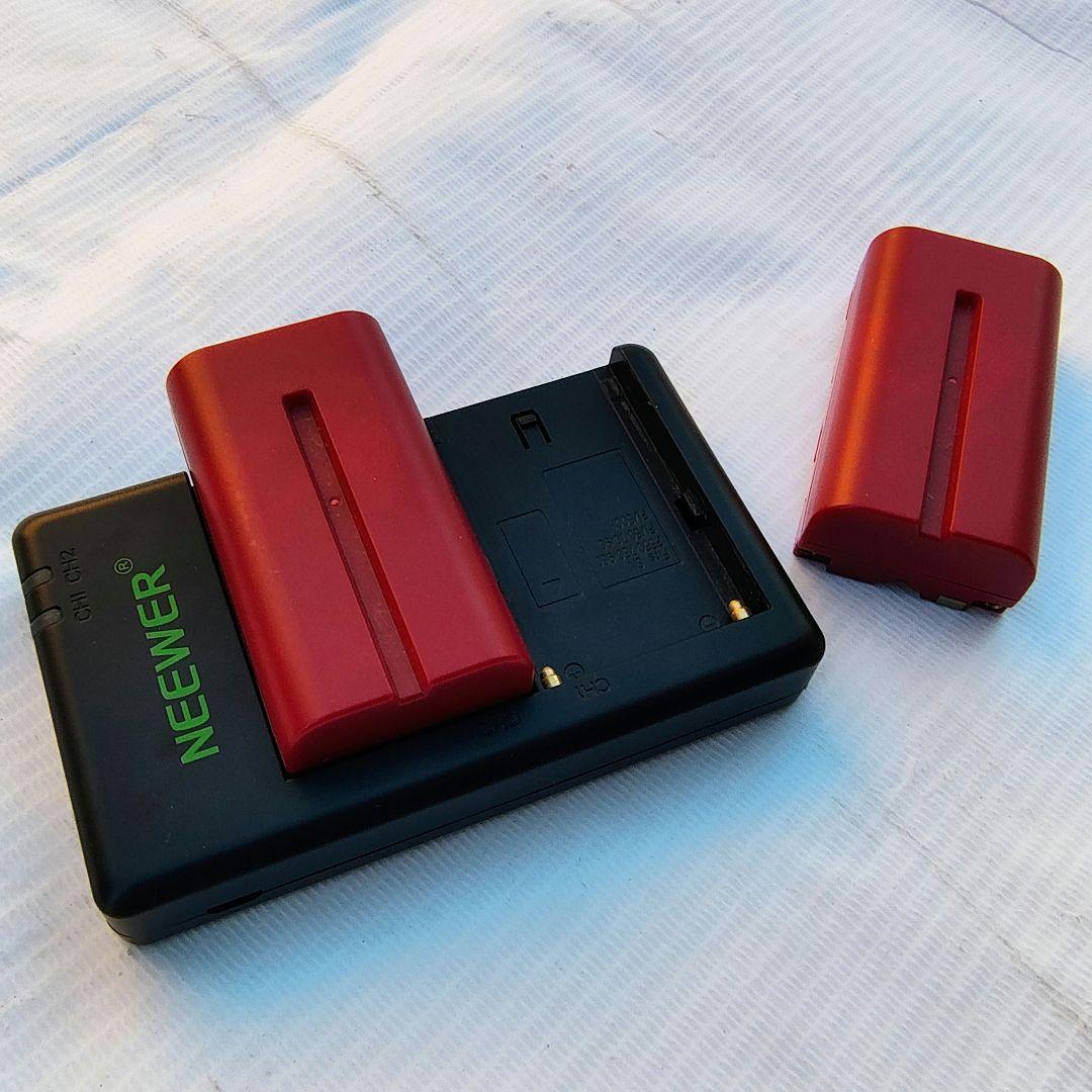 FEELWORLD FT6 FR6 5.5インチ ワイヤレスビデオ送信 電池×4