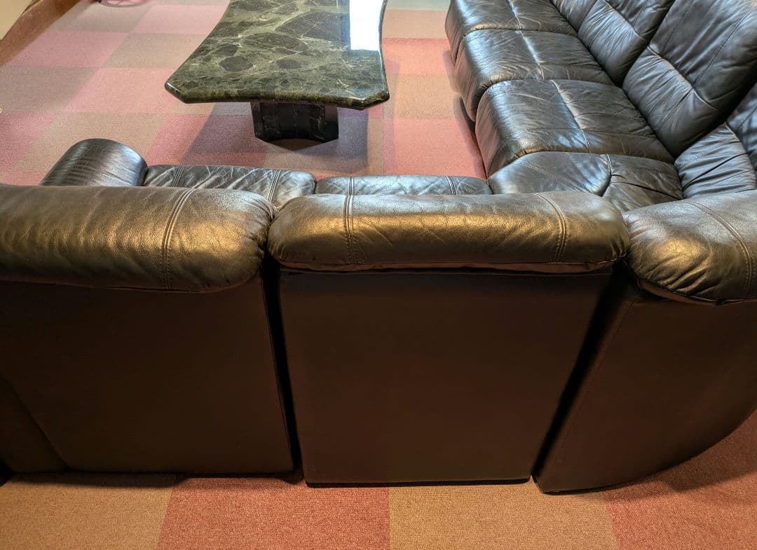 豆しば様 大理石テーブル　本革ソファー　引取限定