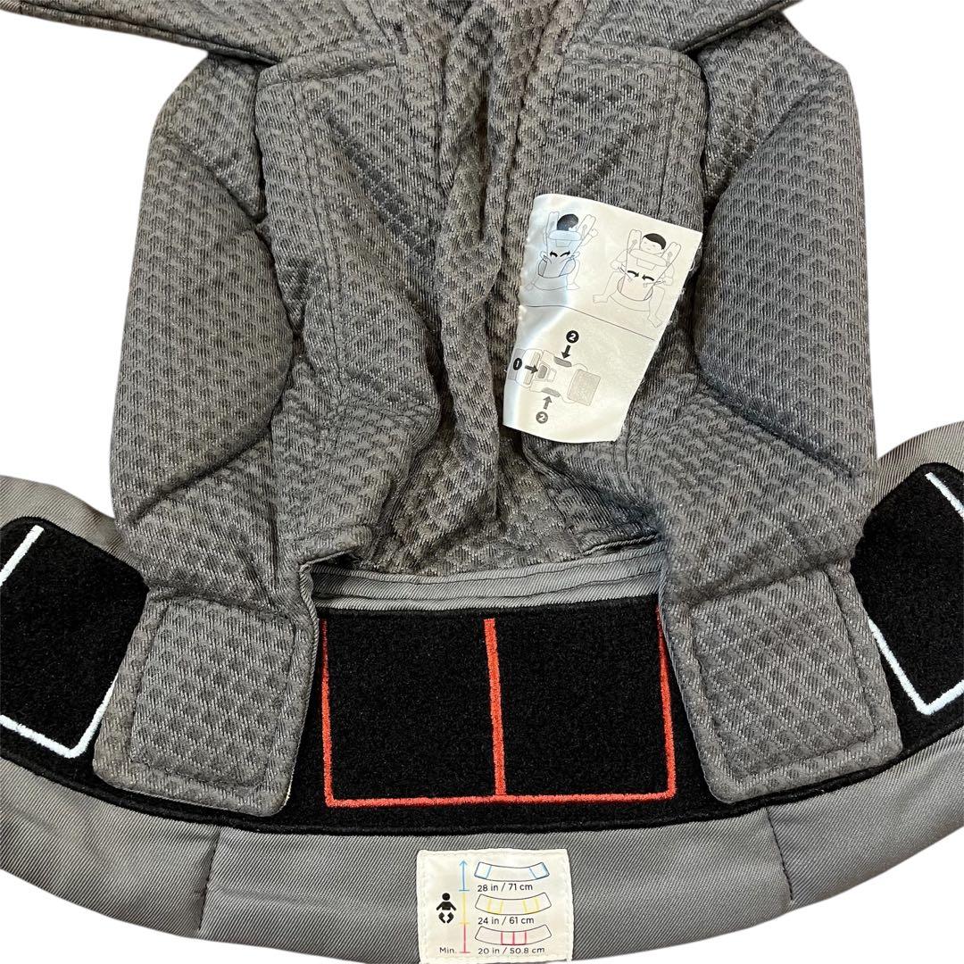 美品✨人気✨エルゴベビー オムニブリーズ グラファイトグレー 抱っこ紐 ポーチ付