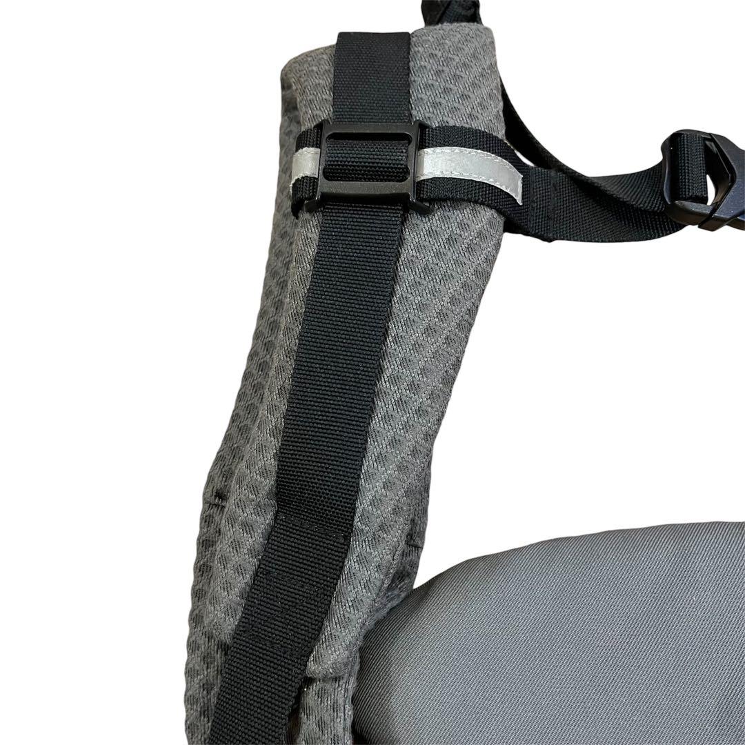 美品✨人気✨エルゴベビー オムニブリーズ グラファイトグレー 抱っこ紐 ポーチ付