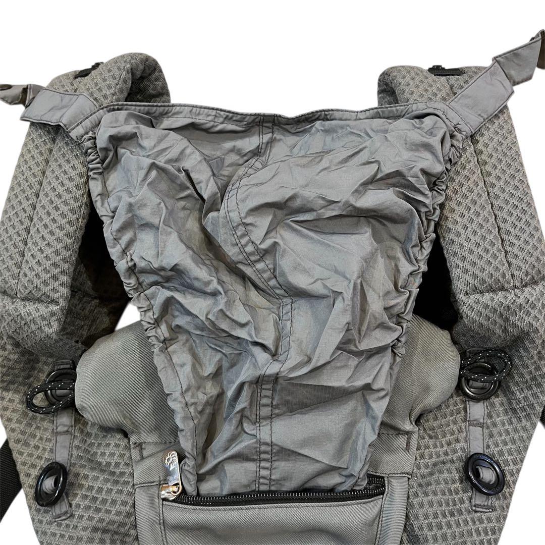 美品✨人気✨エルゴベビー オムニブリーズ グラファイトグレー 抱っこ紐 ポーチ付