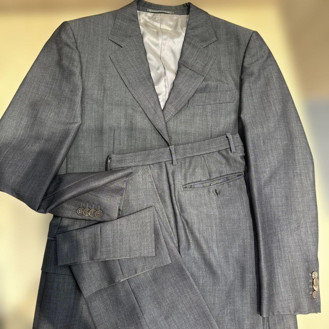 GUCCI グレー ビジネススーツ ウール＆モヘア