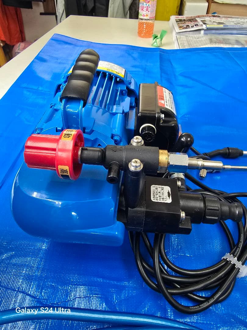 ぽ*ん様 1美品！エアコン高圧洗浄機本体セット丸山製作所