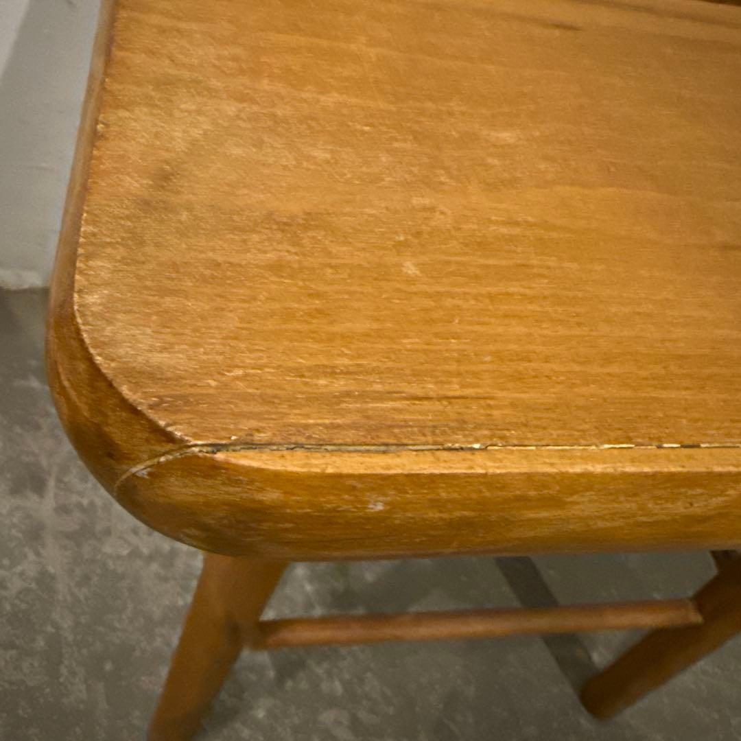 ヴィンテージ　木製サイドテーブル　　スツール　スクエア