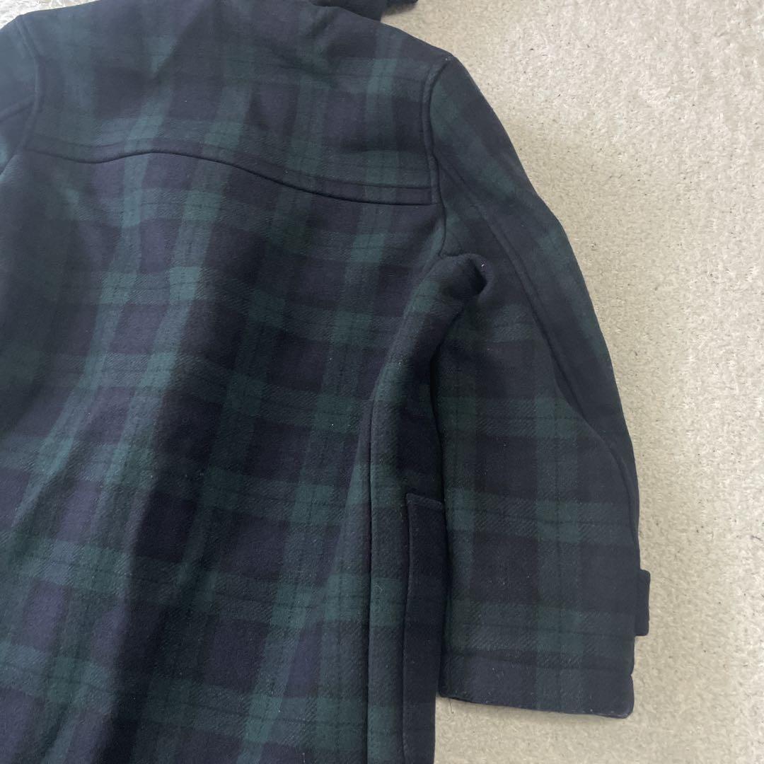 美品VAN JACKET メンズ　ロングダッフルコート　チェック　グリーンLL