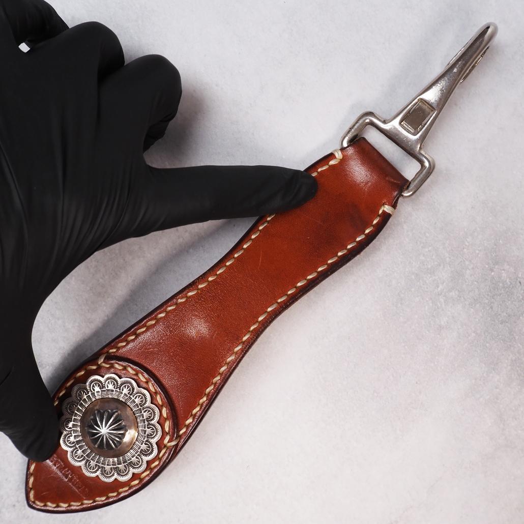 THE FLAT HEAD 925シルバー特大コンチョ ハンドメイドキーホルダー