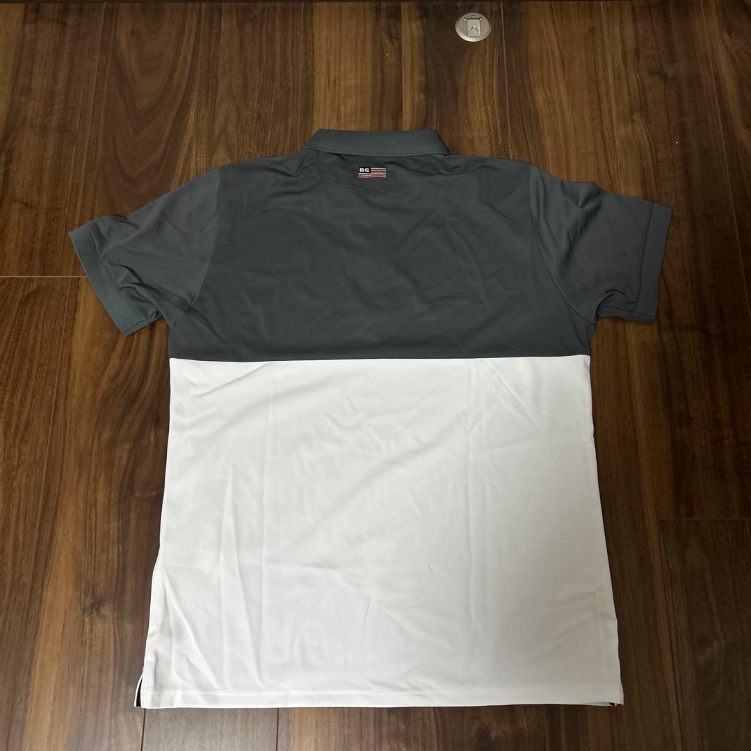BRIEFING ポロシャツ XL グレー/ホワイト