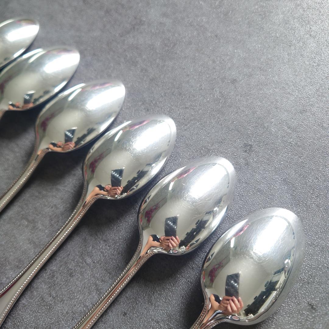 美品 クリストフル パール コーヒースプーン 6点