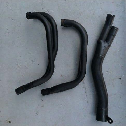 ゼファー1100 マフラー　集合管　ショート管　つや消しブラック