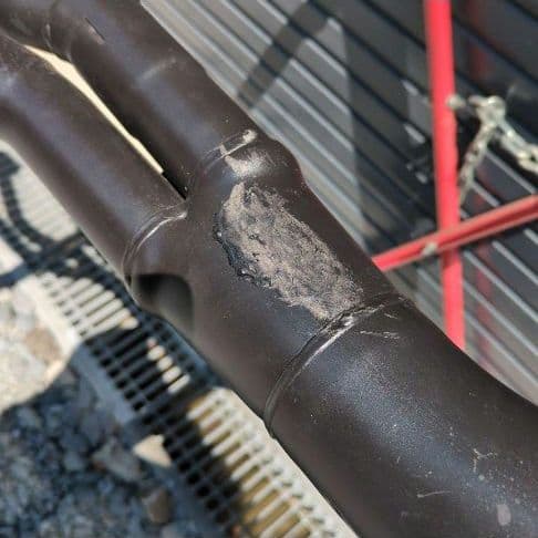 ゼファー1100 マフラー　集合管　ショート管　つや消しブラック