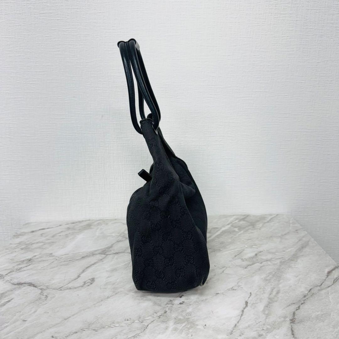 ✨GUCCI✨グッチ✨GG柄✨ダークグレー✨デニム地✨ハントバッグ✨