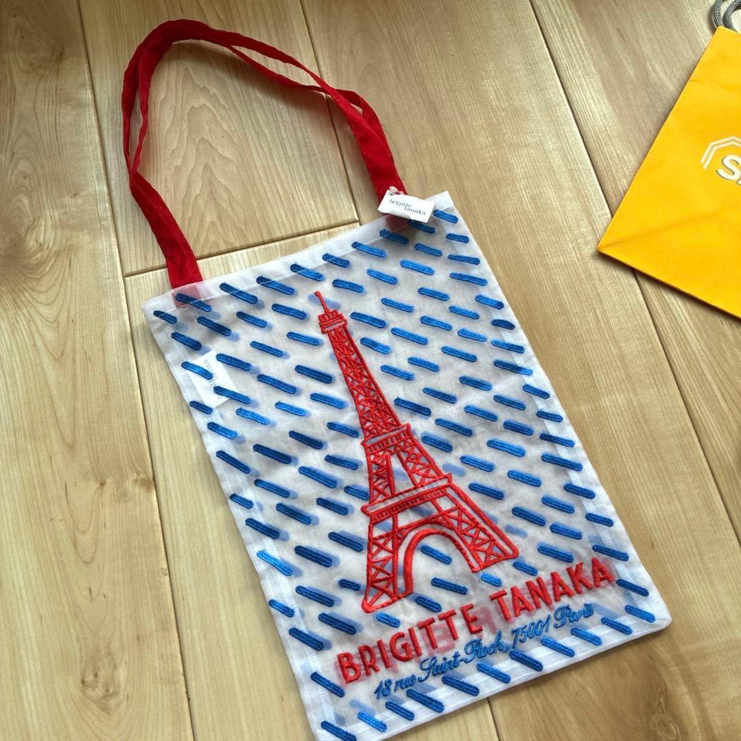 ブリジットタナカ　エコバッグ　トートバッグ　新作　エッフェル塔