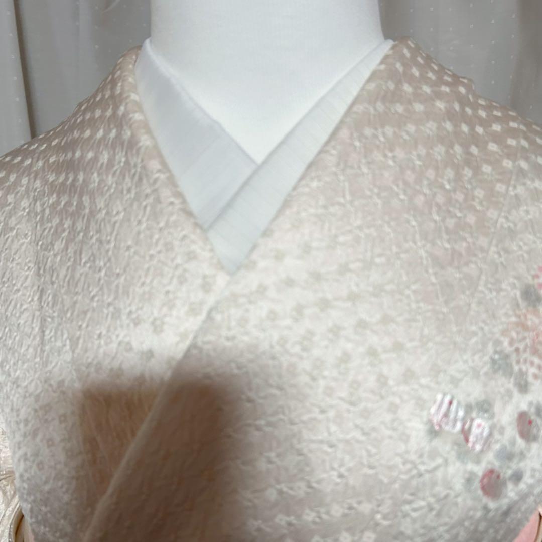 未使用近い　美品　袷　正絹　総絞り　螺鈿風　友禅　訪問着　フルセット