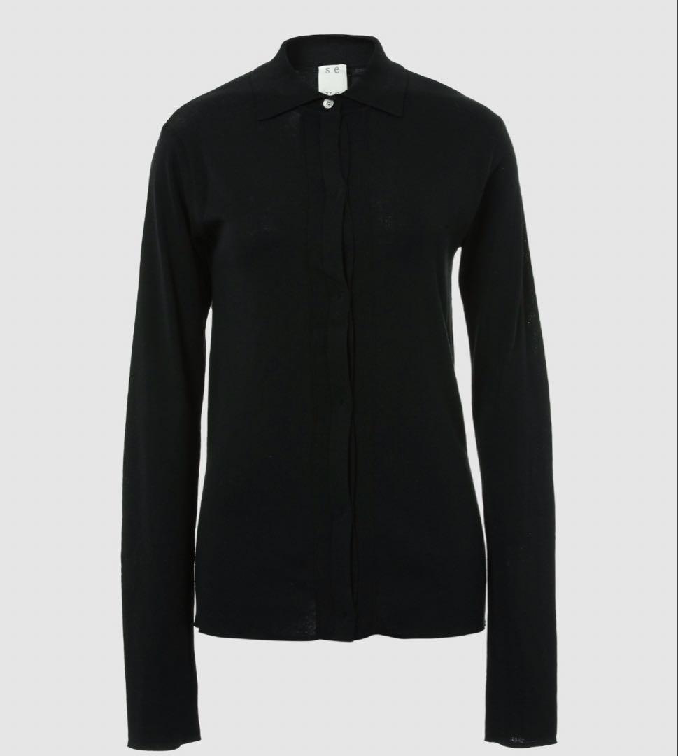 新品　seya. HIGH GAUZE SILK SHIRT シルクシャツ