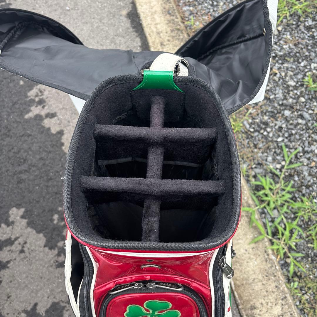 BALDO キャディバッグ ホワイト グリーン レッド