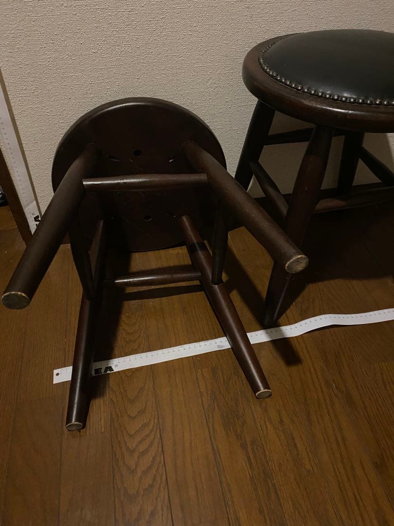 丸椅子ビス打ちスツール 2脚セット秋葉原直接渡し