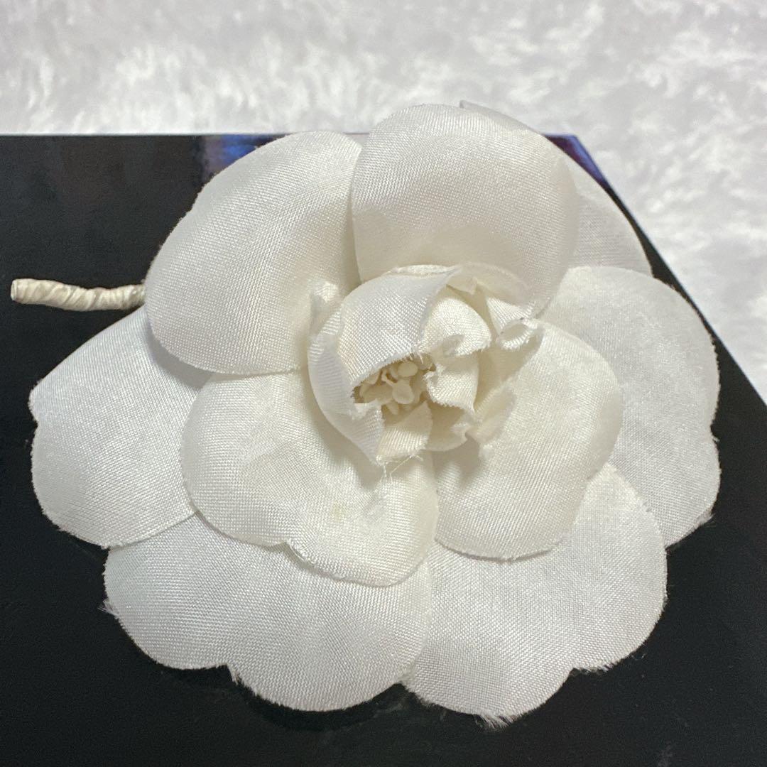 【良品】CHANEL カメリア　ブローチ　コサージュ