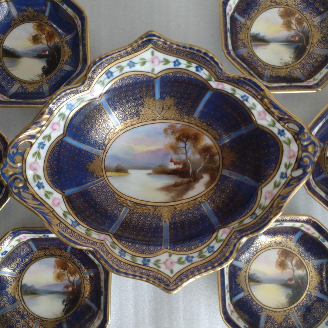 オールドノリタケ　大鉢１・小皿6枚セット