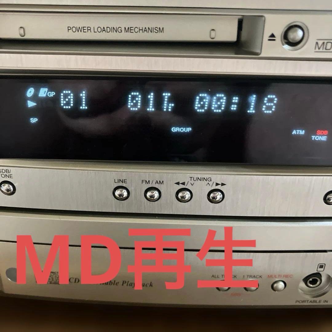 DENON D-MG33ベルト交換済CDMD動作