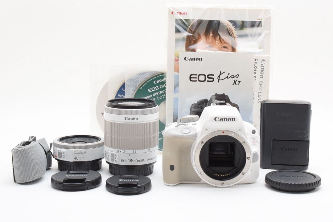 【美品】キヤノン CANON EOS KISS X7 ダブルズームキット