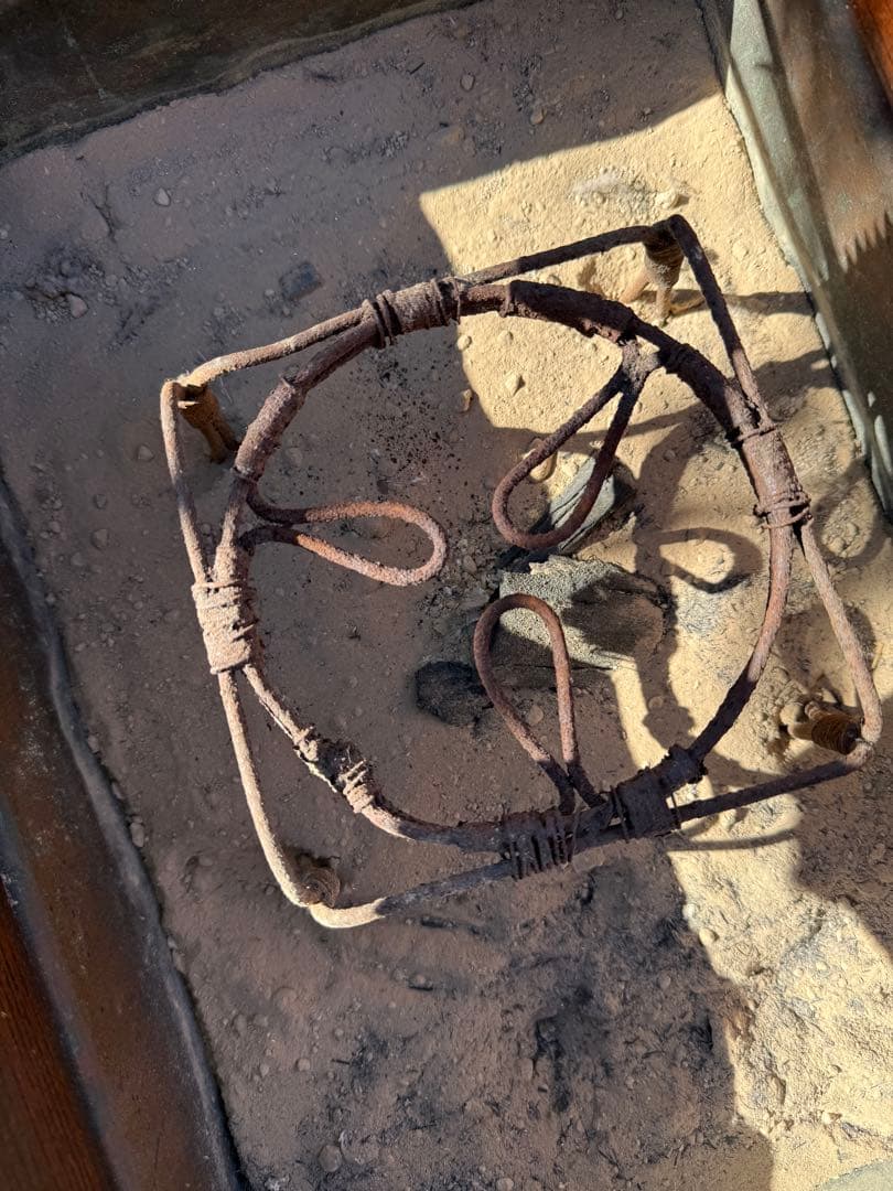 昭和初期 関東長火鉢 欅玉杢 木製 古民具 引き出し付 灰床 五徳 灰匙 猫板付