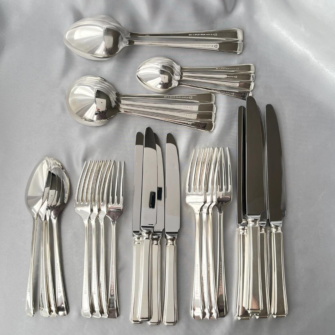 【英国】 アールデコ ディナーセット 4名用30本組 A1プレート