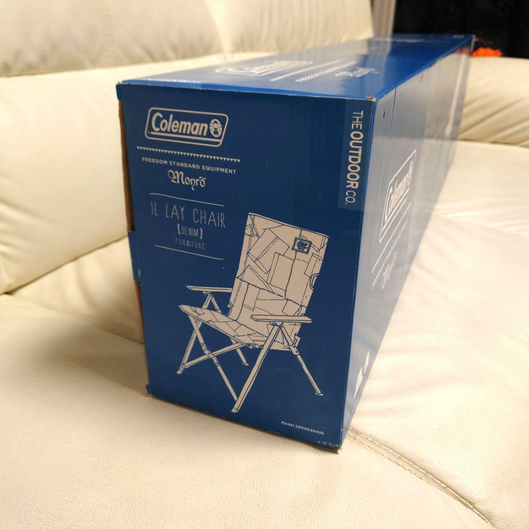 数量限定生産！廃盤品　Coleman　デニム柄レイチェア　Monro　新品未開封