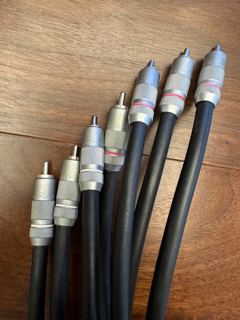 オヤイデ　RCAケーブル 7本セット 黒