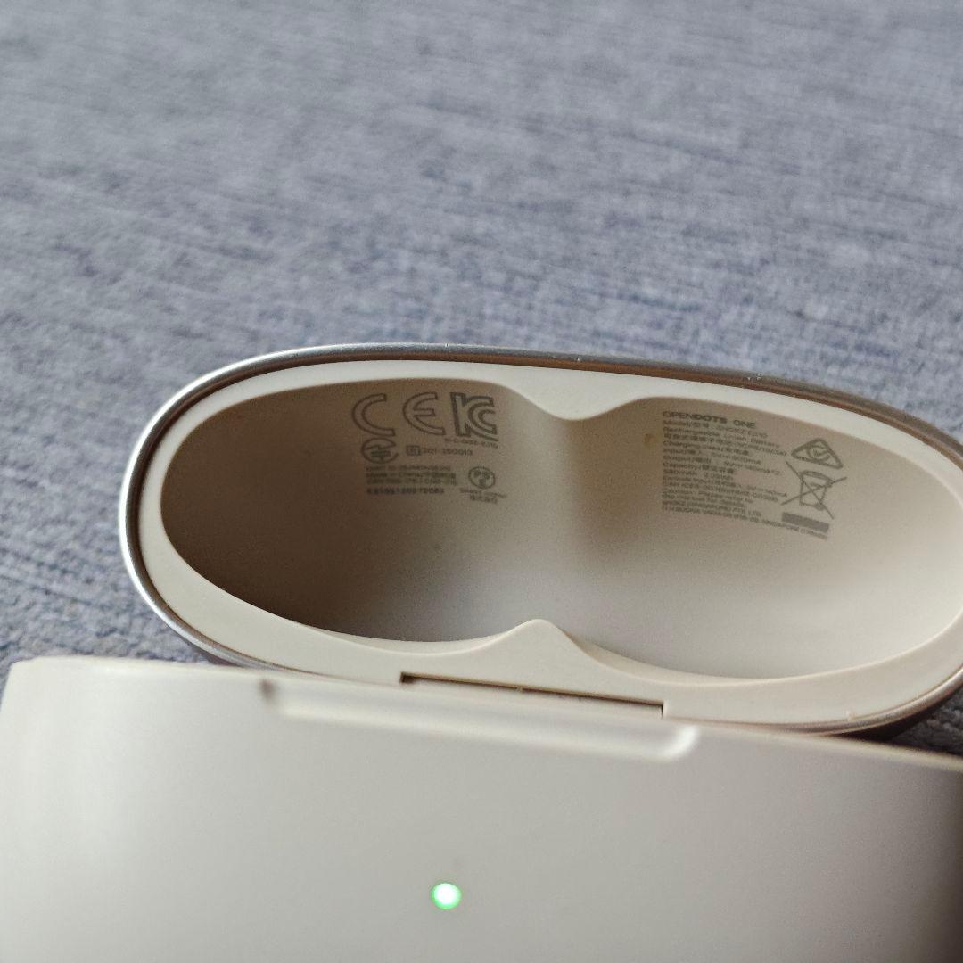 【最終値下げ】Shokz OpenDots ONE 充電ケース　グレー シルバー