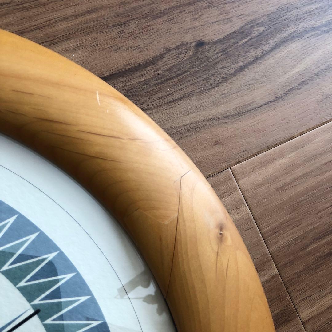 INFINITY 掛時計　ミッドセンチュリー　ポストモダン　ナチュラル　希少