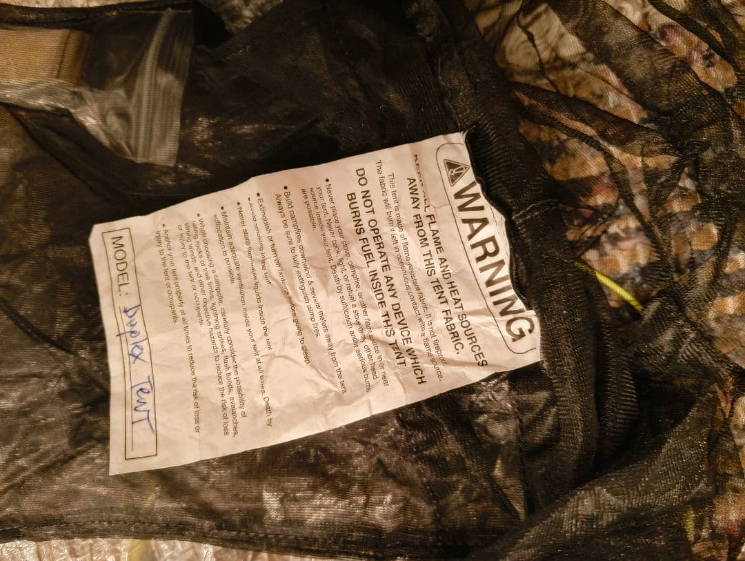 Zpacks Duplex Classic Tent 新品未使用