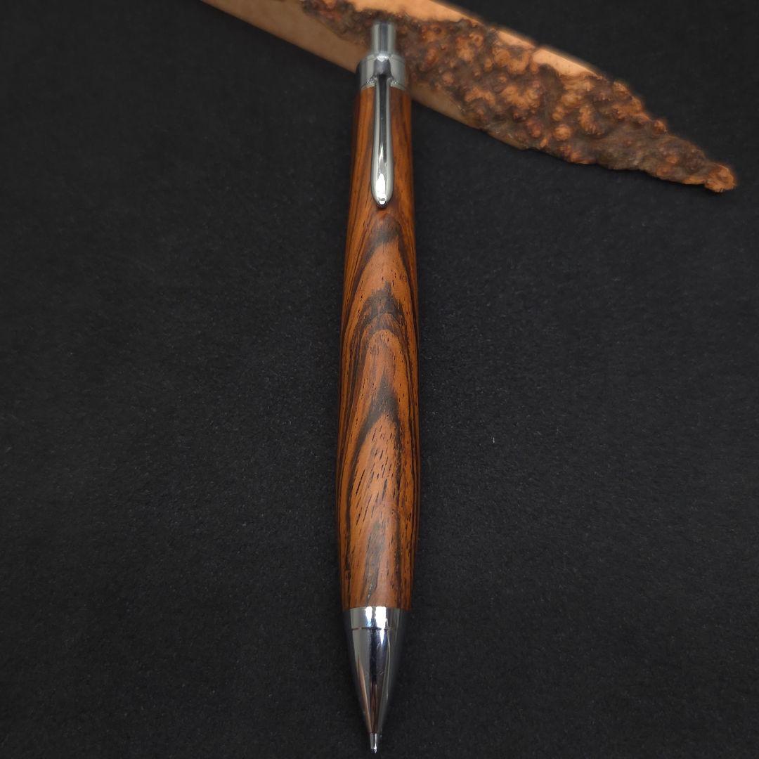 No.38ハンドメイド木軸シャーペンブラジリアンローズウッド(ハカランダ)