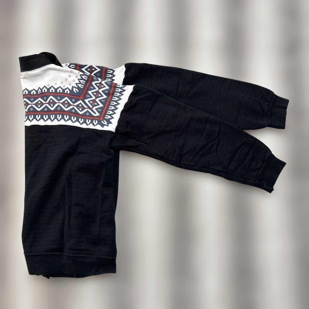 シルバーストーンスウェット　雪柄　トレーナー　Ｌ相当　黒