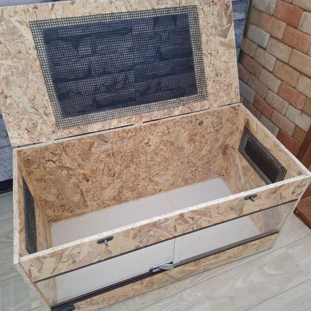 温室度計内臓！OSB木製ケージ600(未使用)